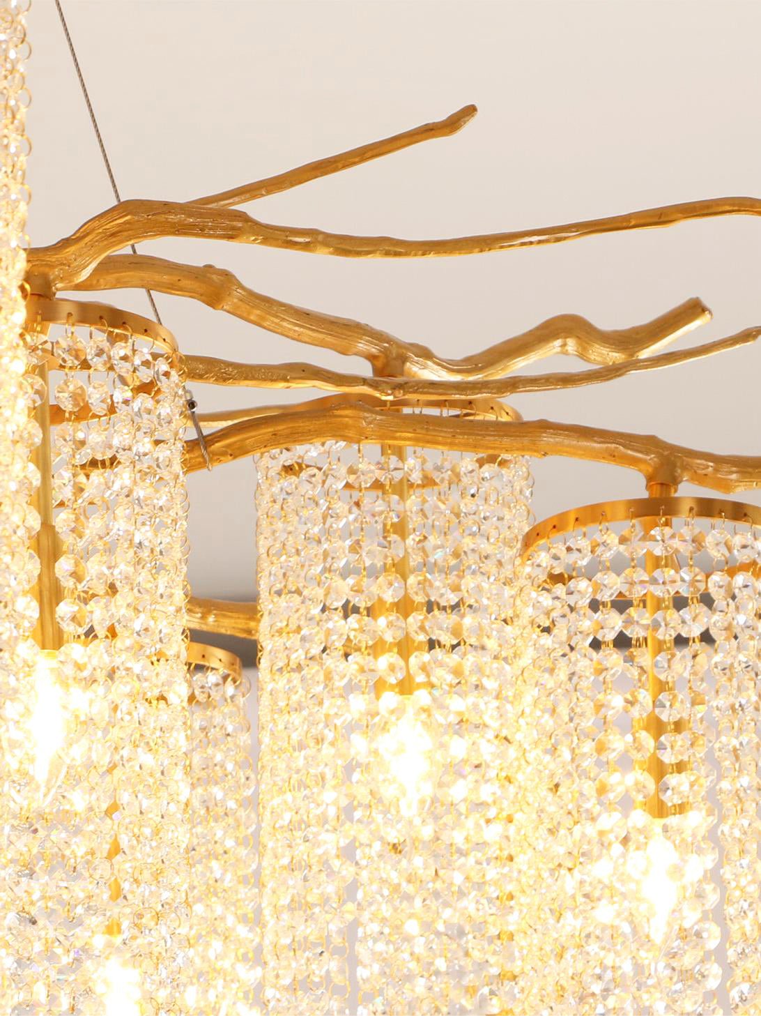 Avvariel Organic Brass Chandelier - Lamp Outdoor