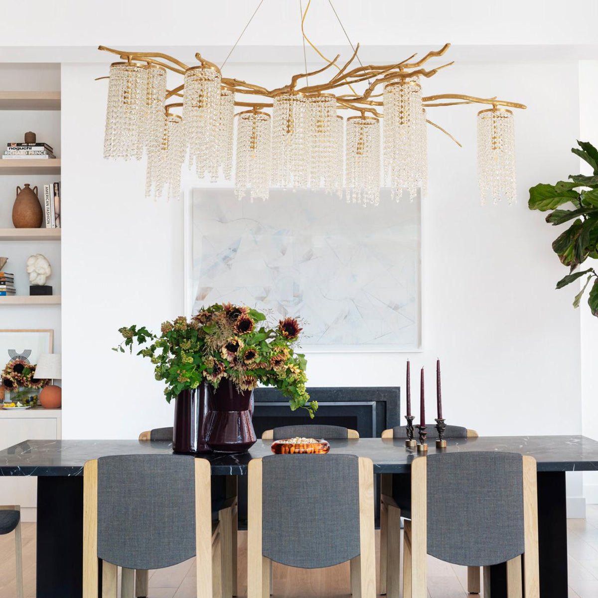 Avvariel Organic Brass Chandelier - Lamp Outdoor