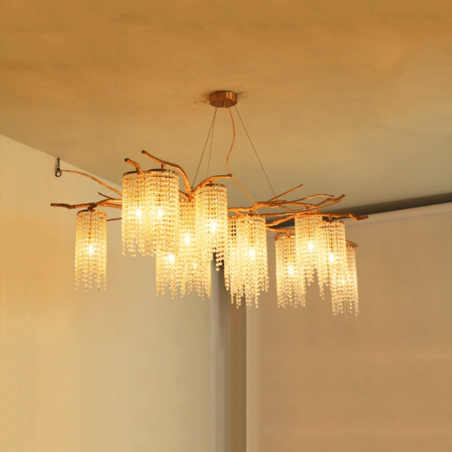Avvariel Organic Brass Chandelier - Lamp Outdoor