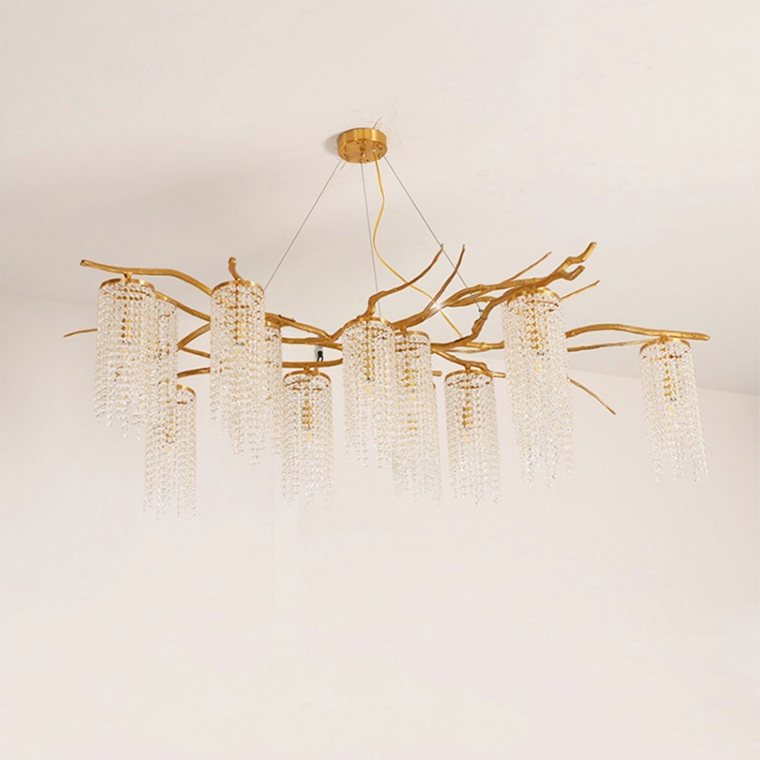 Avvariel Organic Brass Chandelier - Lamp Outdoor