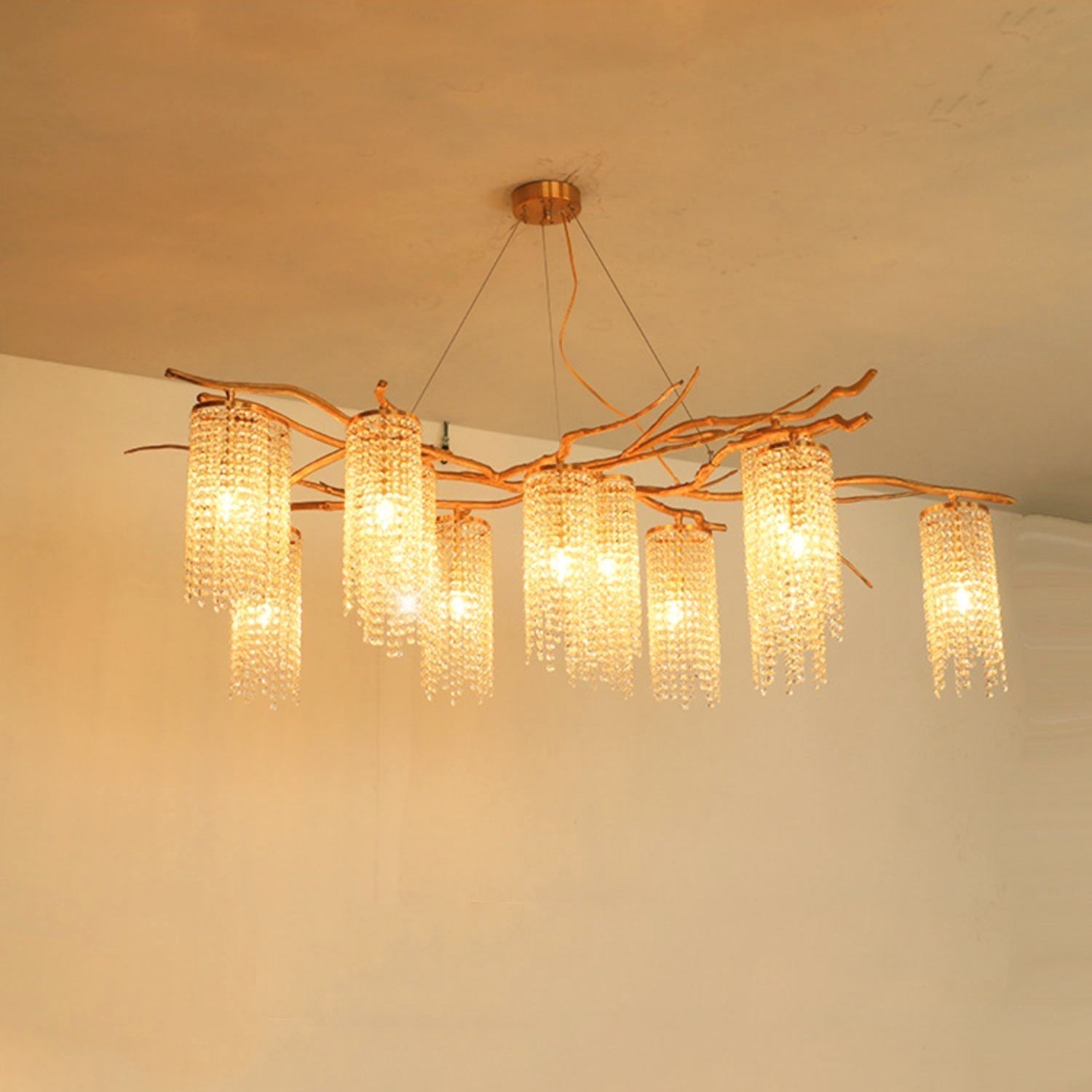 Avvariel Organic Brass Chandelier - Lamp Outdoor