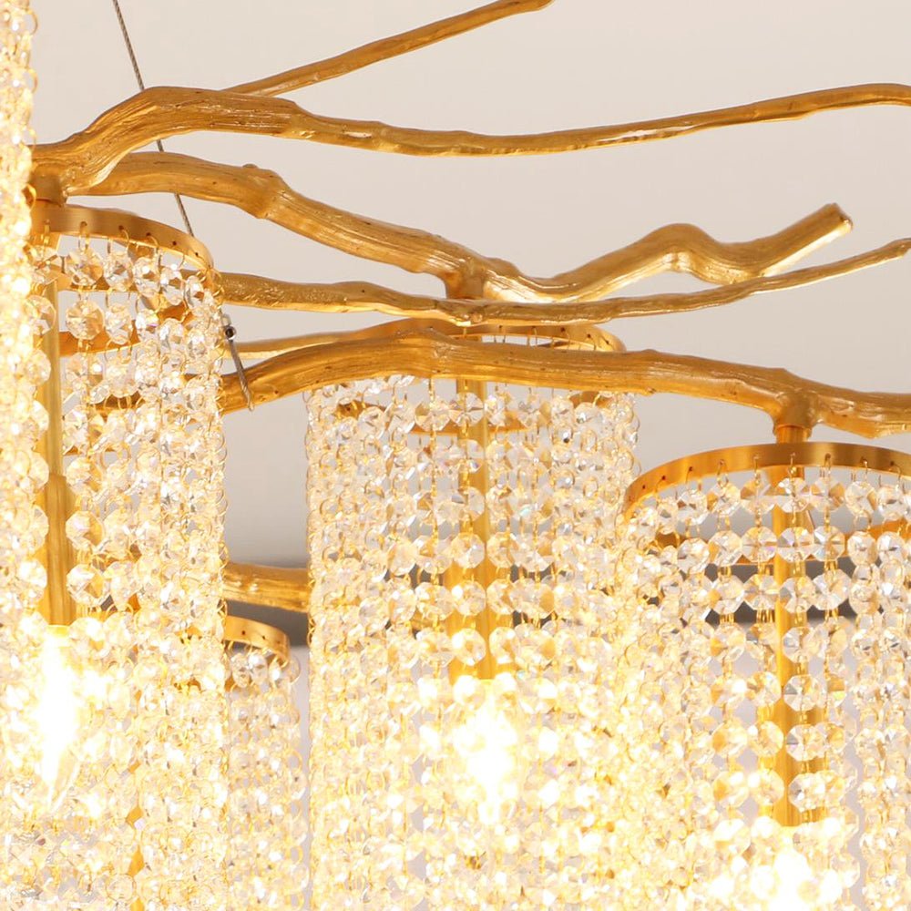 Avvariel Organic Brass Chandelier - Lamp Outdoor