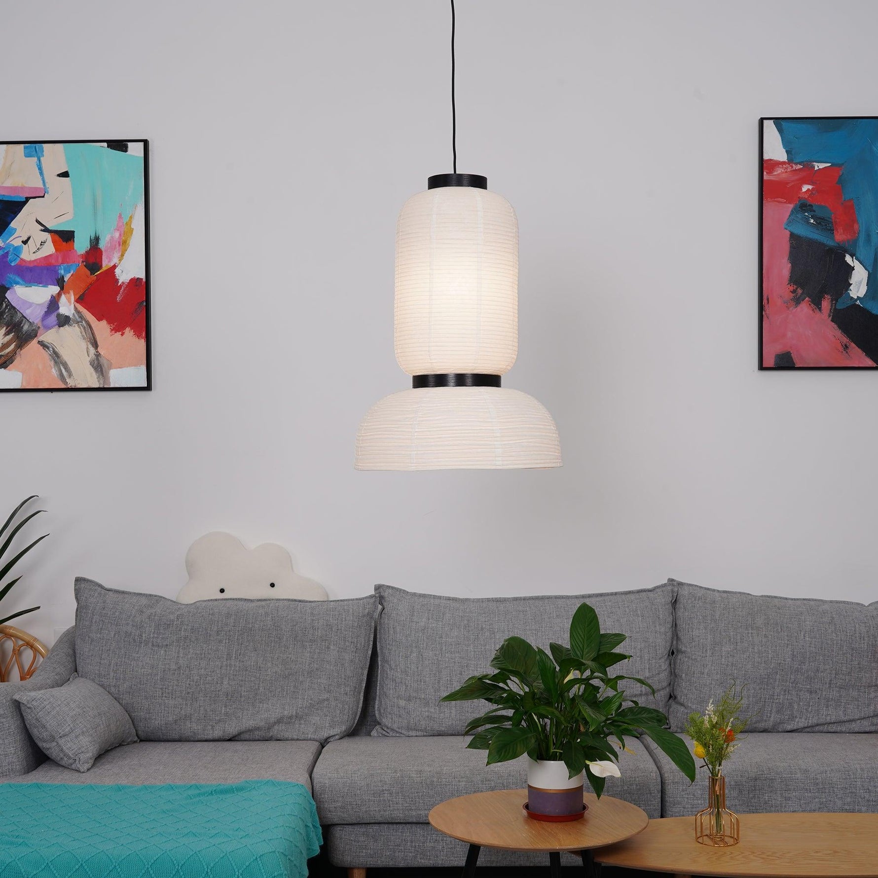 Rice Paper Lantern Pendant Lamp - Lamp Outdoor