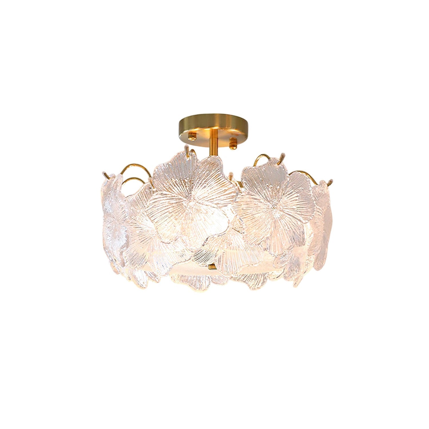 Four-Leaf Contemporary Glass Ceiling Light