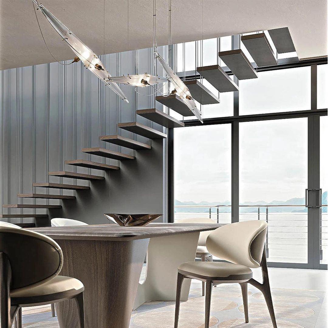 Adan Modern Minimalist Art Metal Pendant Lamp - Lamp Outdoor