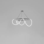 Lustra Chandelier Flexible Silicone Curve Modern Elegant - Letslighting