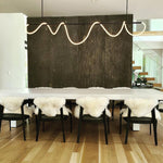 Lustra Chandelier Flexible Silicone Curve Modern Elegant - Letslighting