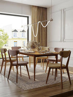 Lustra Chandelier Flexible Silicone Curve Modern Elegant - Letslighting