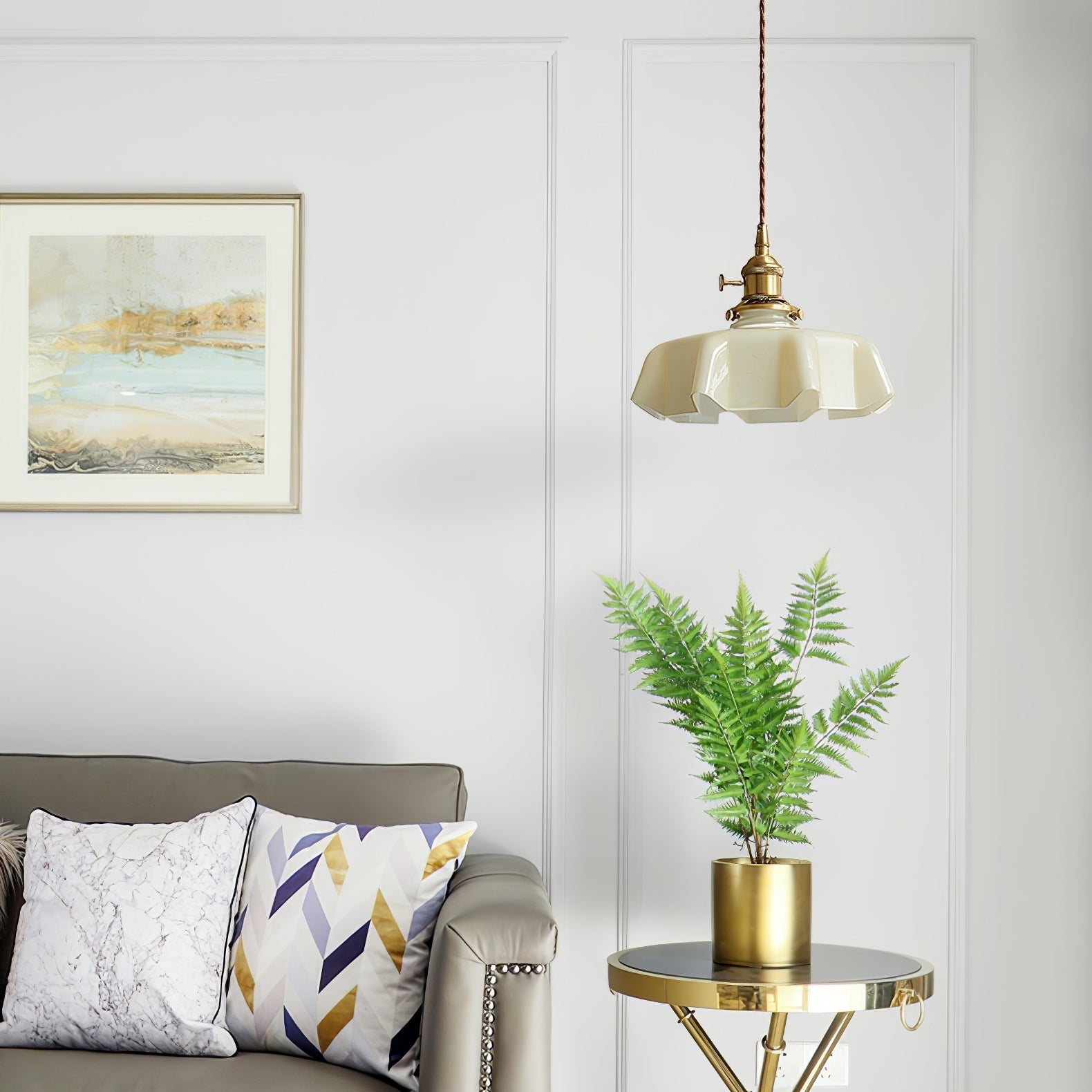 French Flower Pendant Light - Lamp Outdoor
