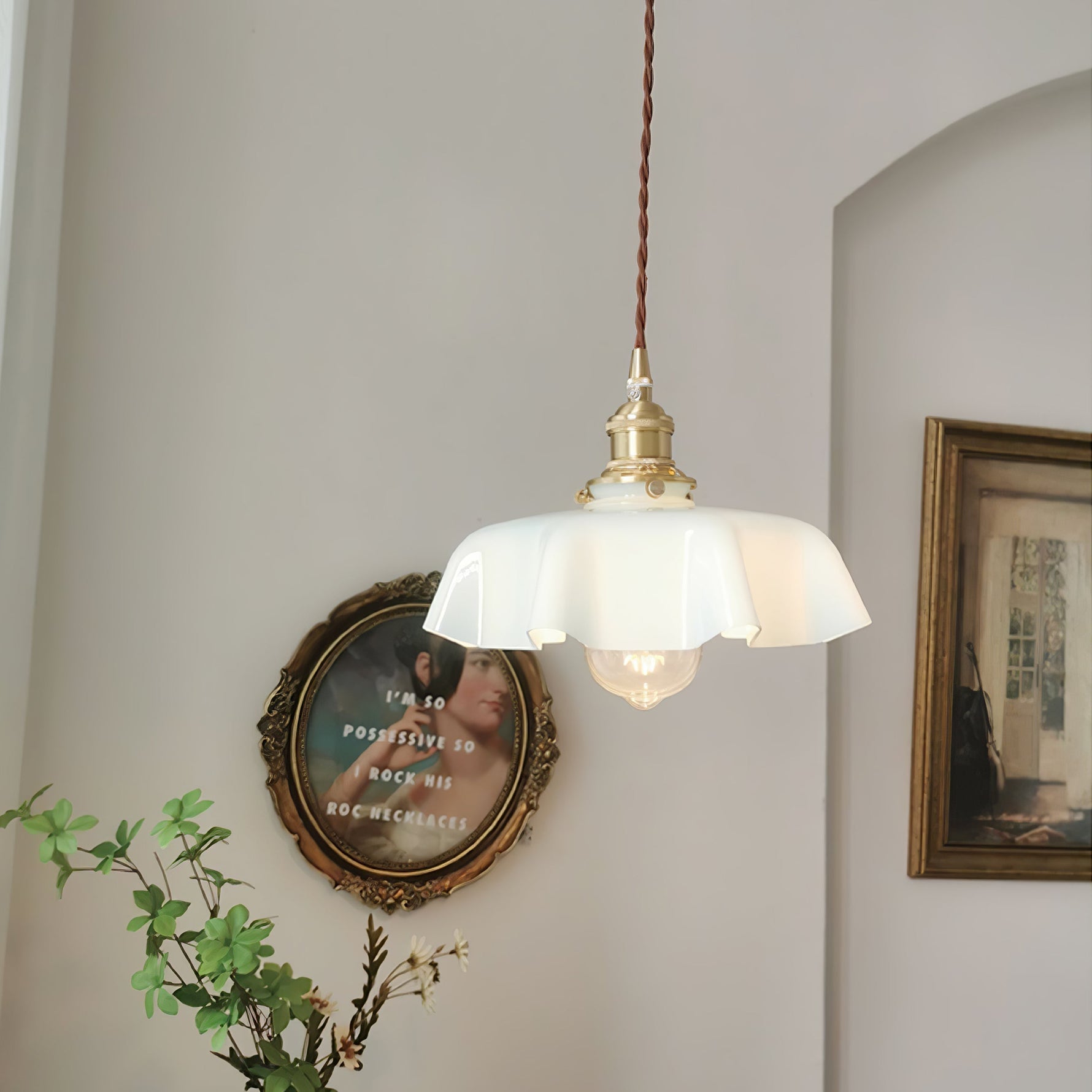 French Flower Pendant Light - Lamp Outdoor