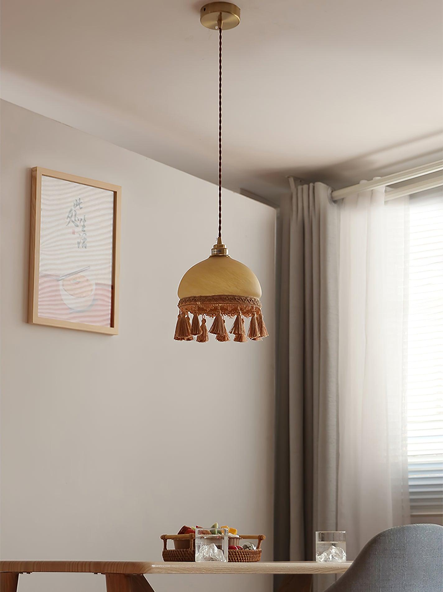 French Tassels Brass Pendant Light - Lamp Outdoor