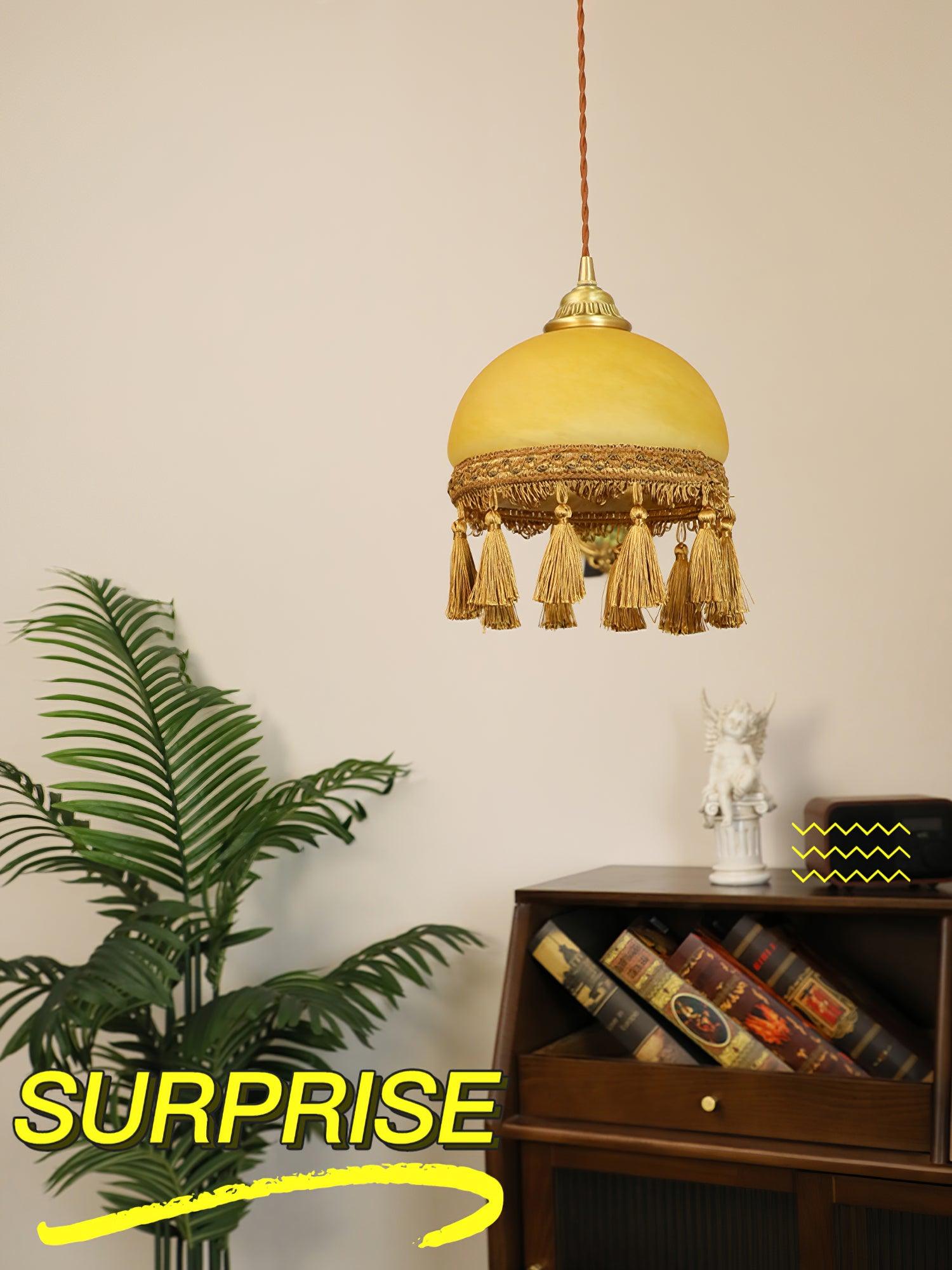 French Tassels Brass Pendant Light - Lamp Outdoor