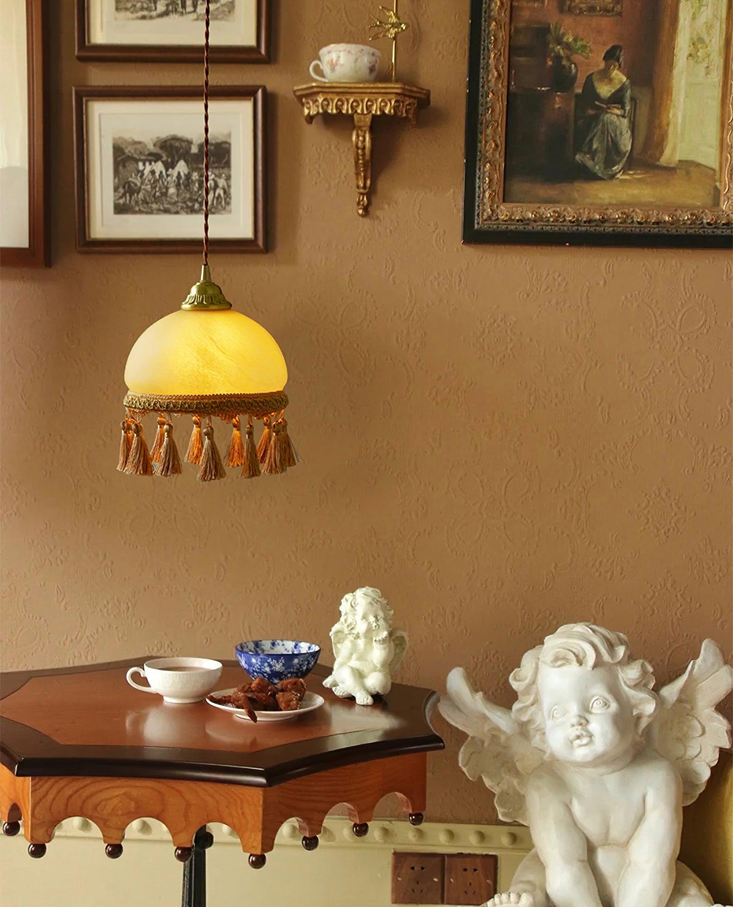 French Tassels Brass Pendant Light - Lamp Outdoor