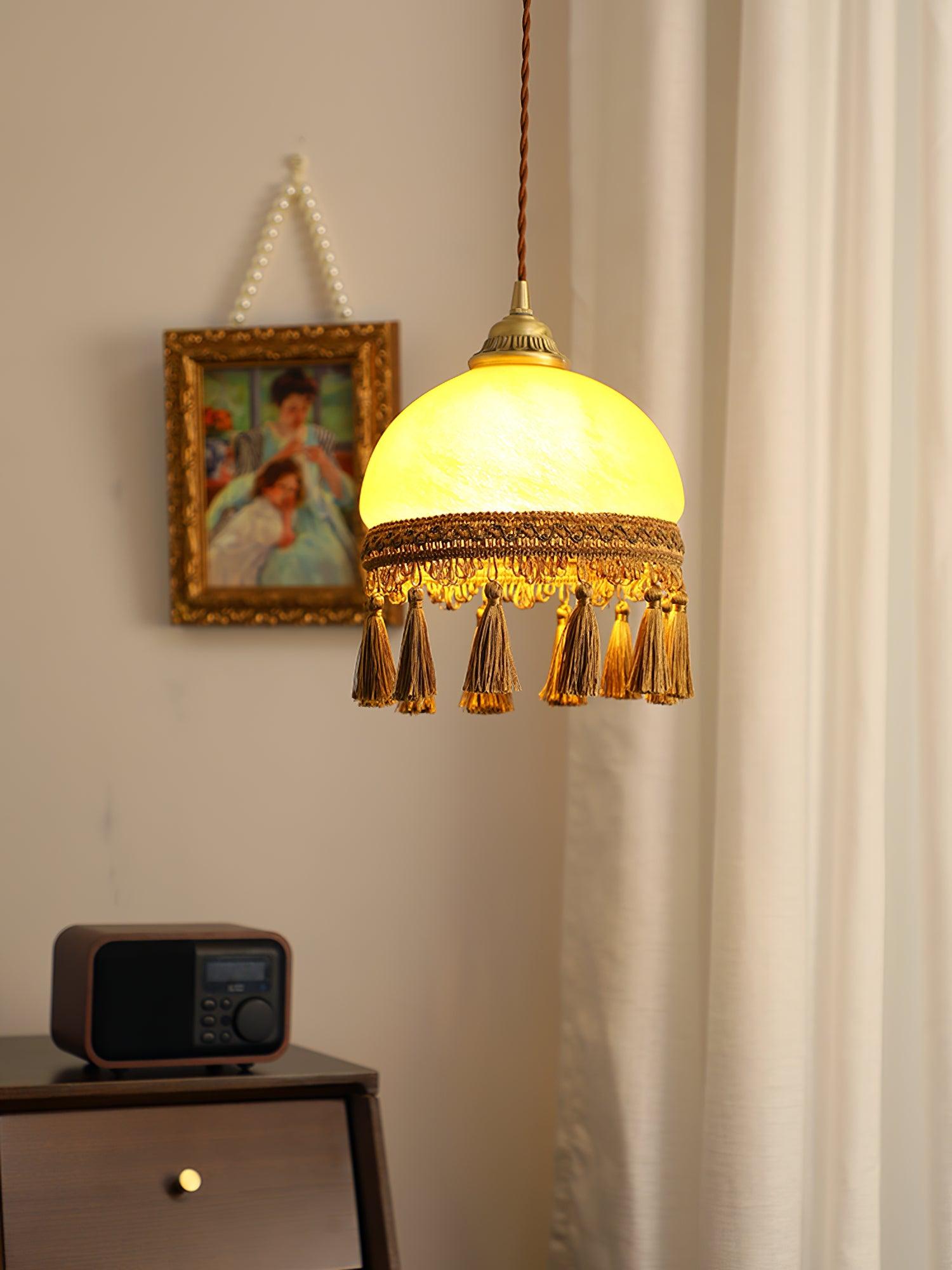 French Tassels Brass Pendant Light - Lamp Outdoor