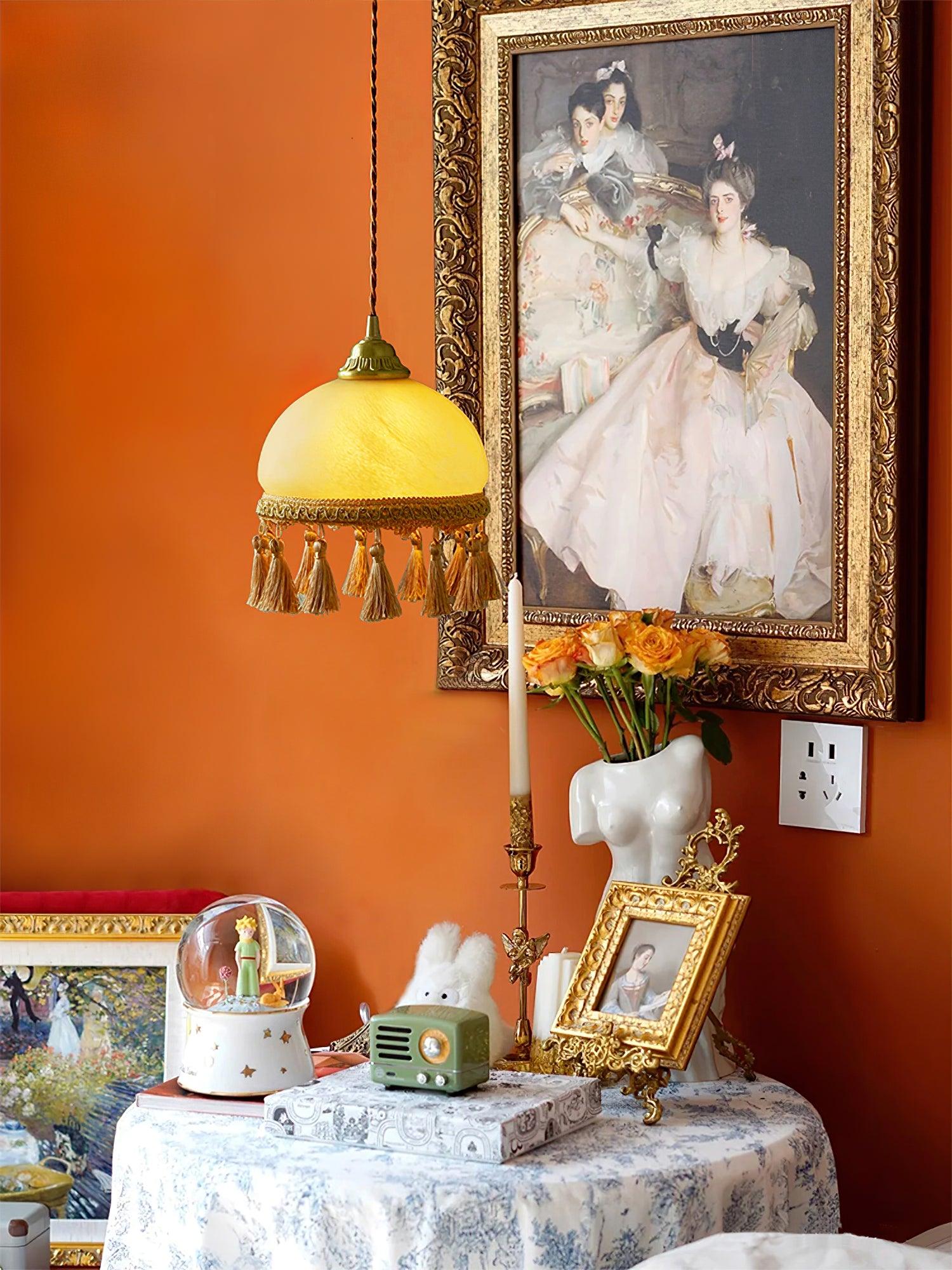 French Tassels Brass Pendant Light - Lamp Outdoor