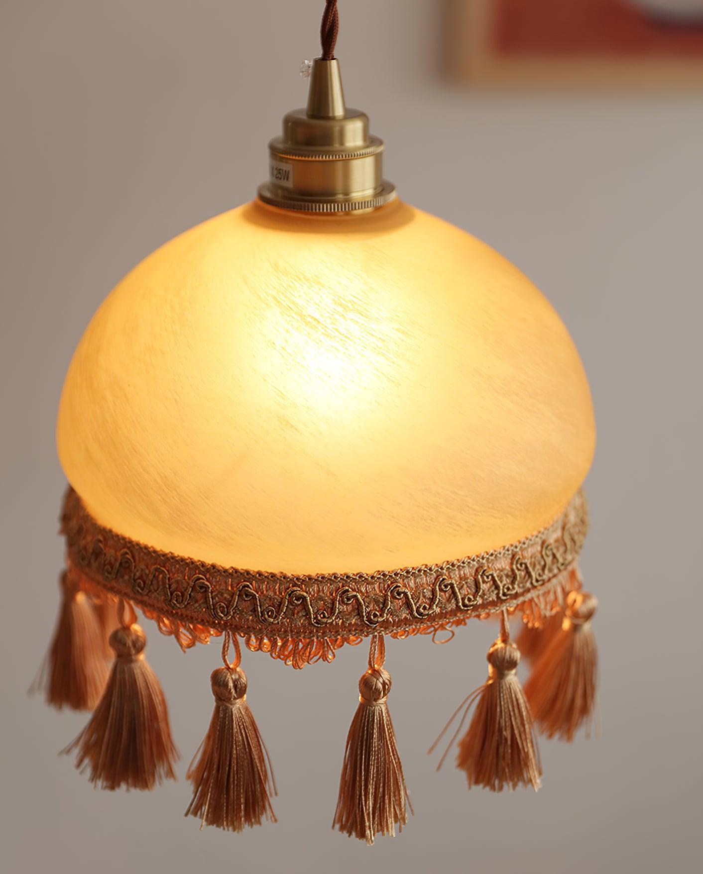 French Tassels Brass Pendant Light - Lamp Outdoor