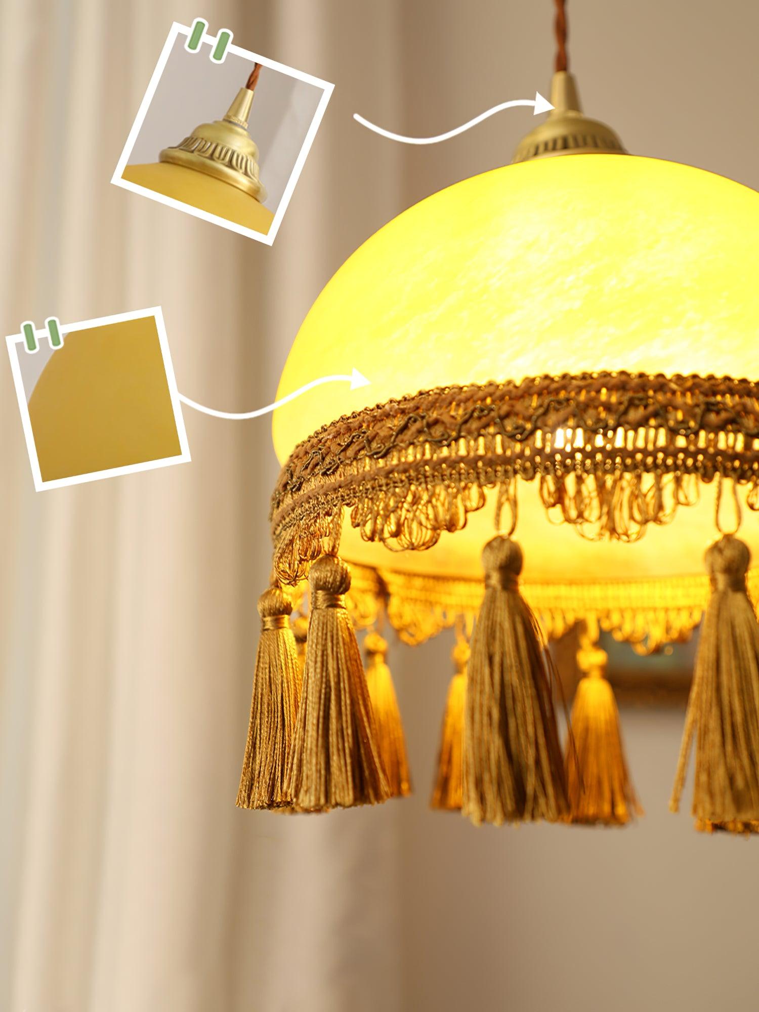 French Tassels Brass Pendant Light - Lamp Outdoor