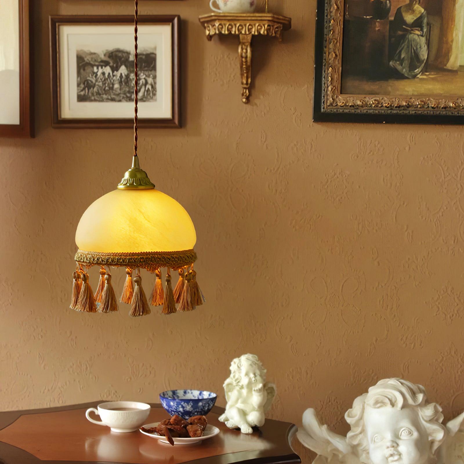 French Tassels Brass Pendant Light - Lamp Outdoor