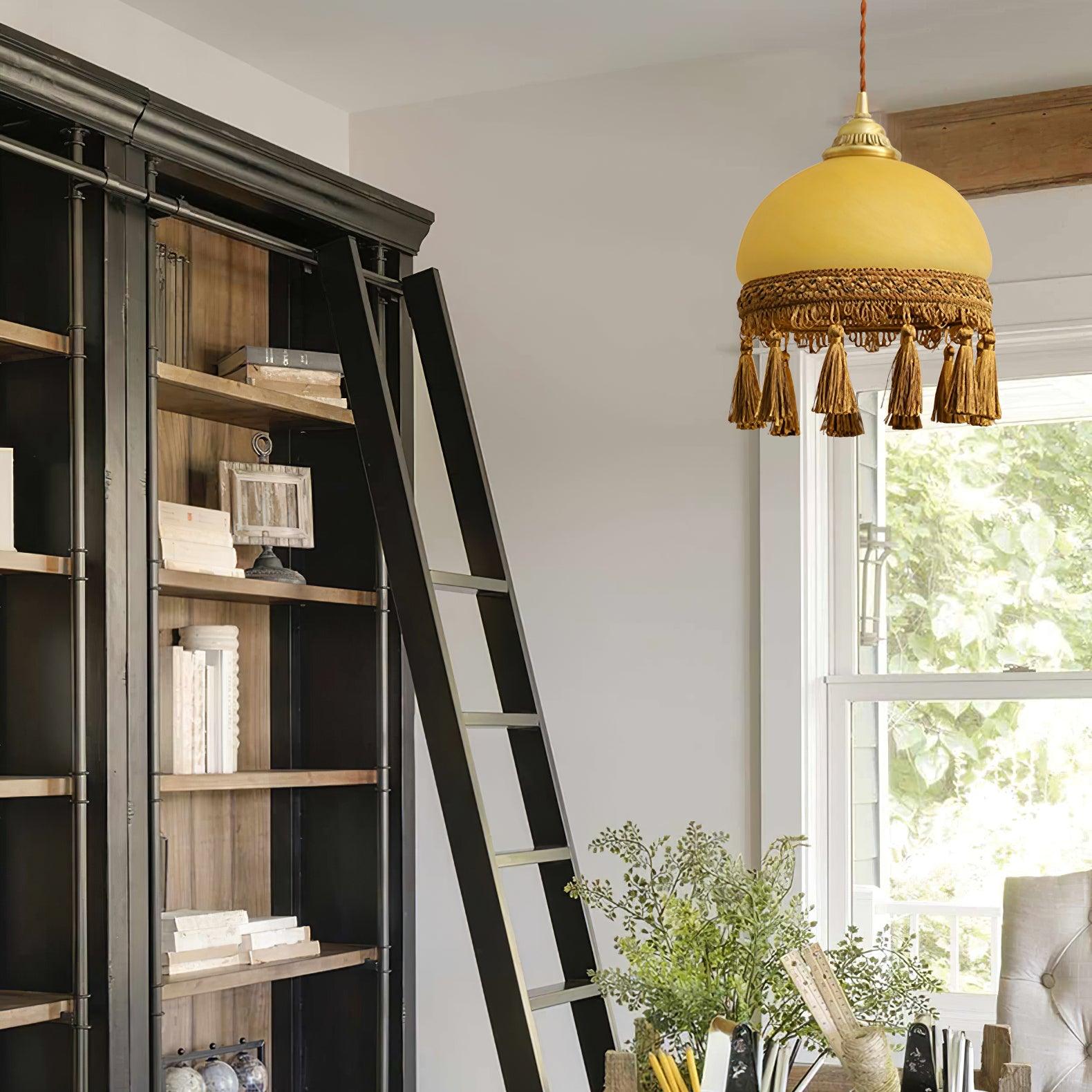 French Tassels Brass Pendant Light - Lamp Outdoor