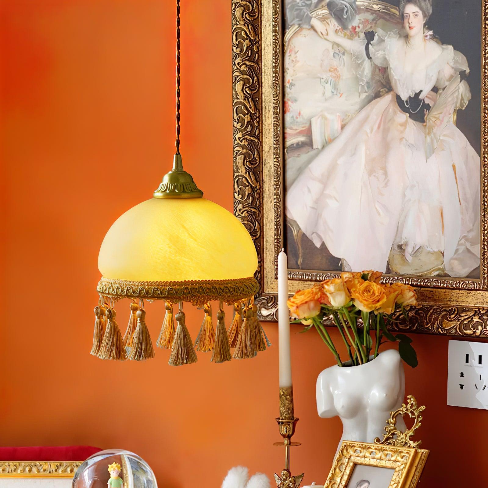 French Tassels Brass Pendant Light - Lamp Outdoor