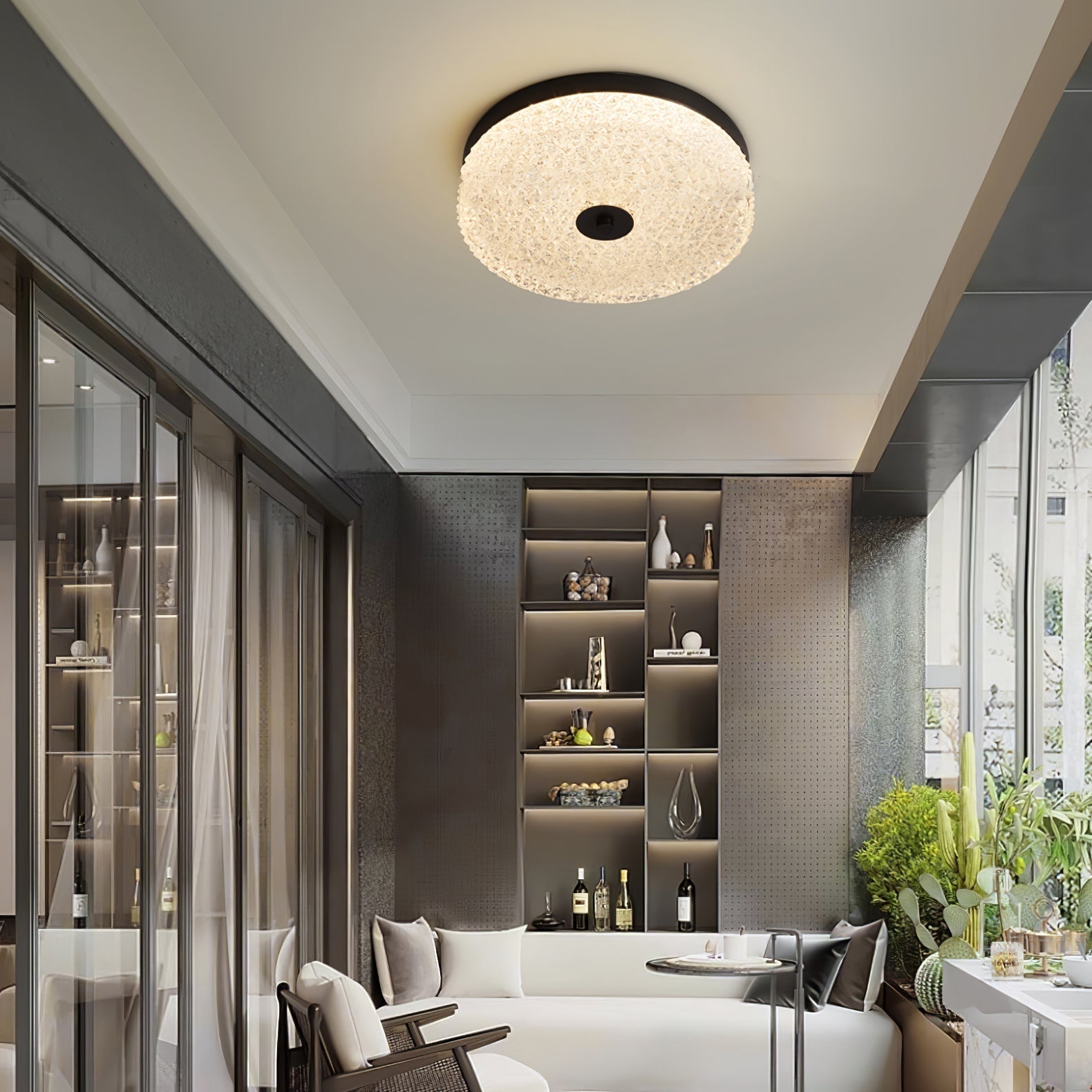 Frosted Dawn Ceiling Light - Lamp Outdoor