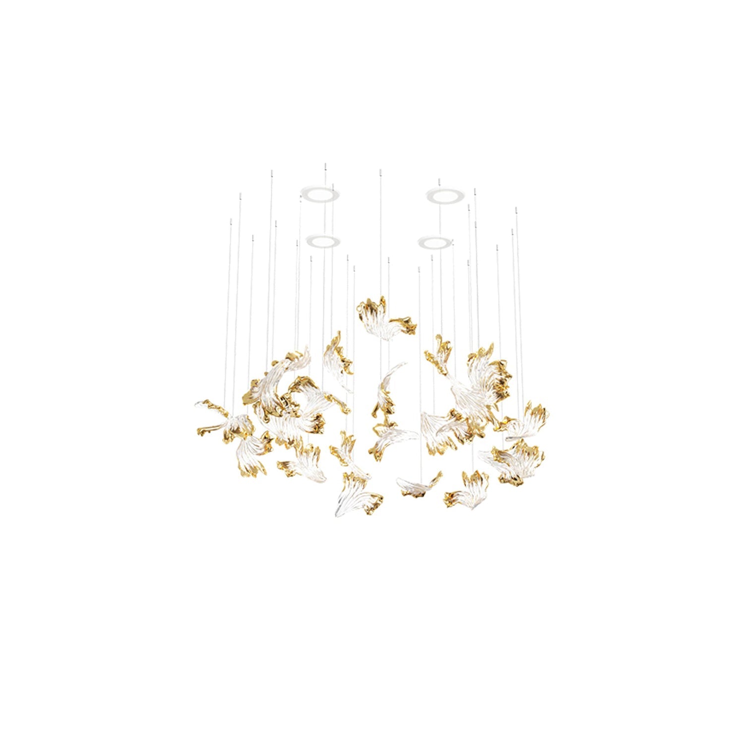 Citalora Crystal Cluster Pendant Light Chandelier - Lamp Outdoor