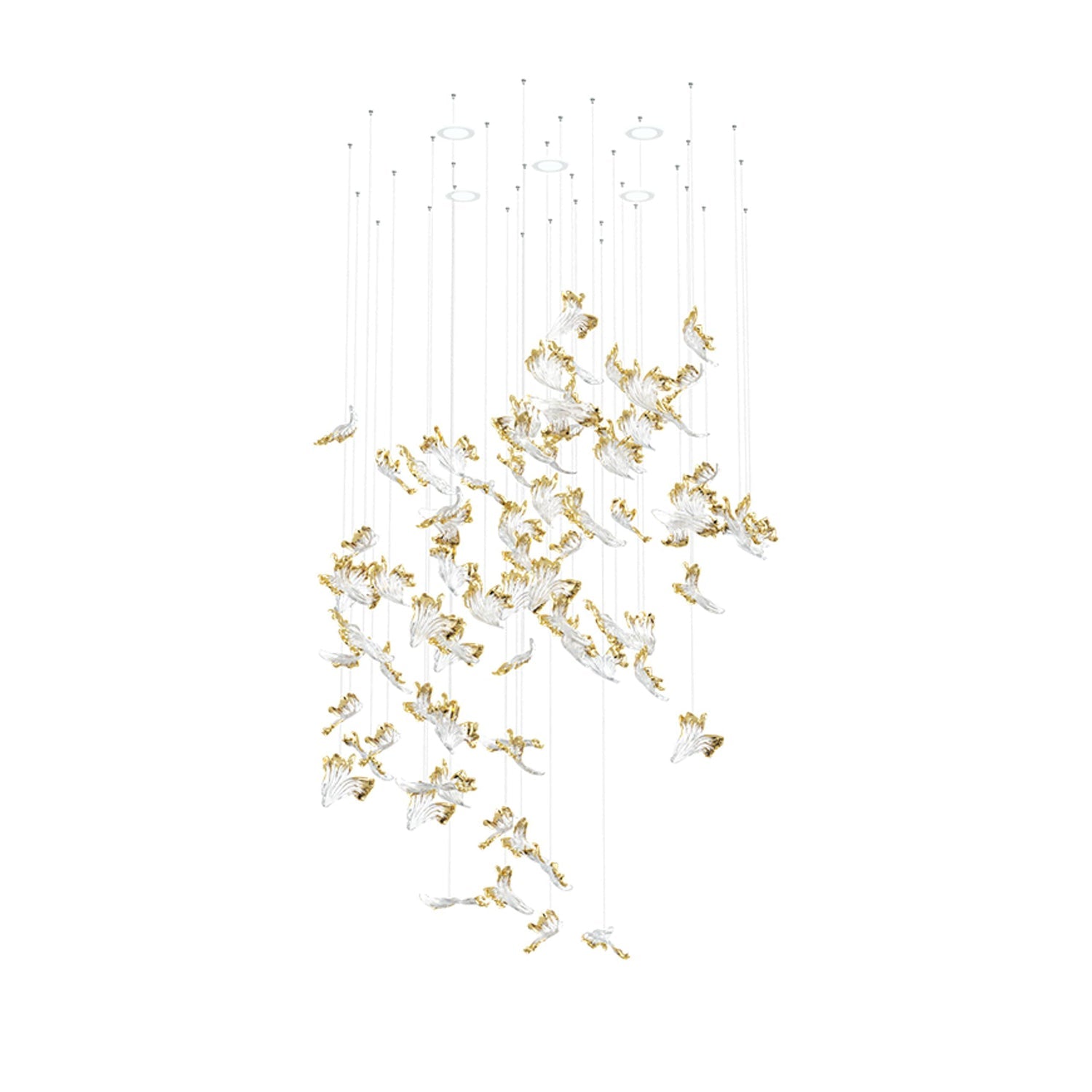 Citalora Crystal Cluster Pendant Light Chandelier - Lamp Outdoor