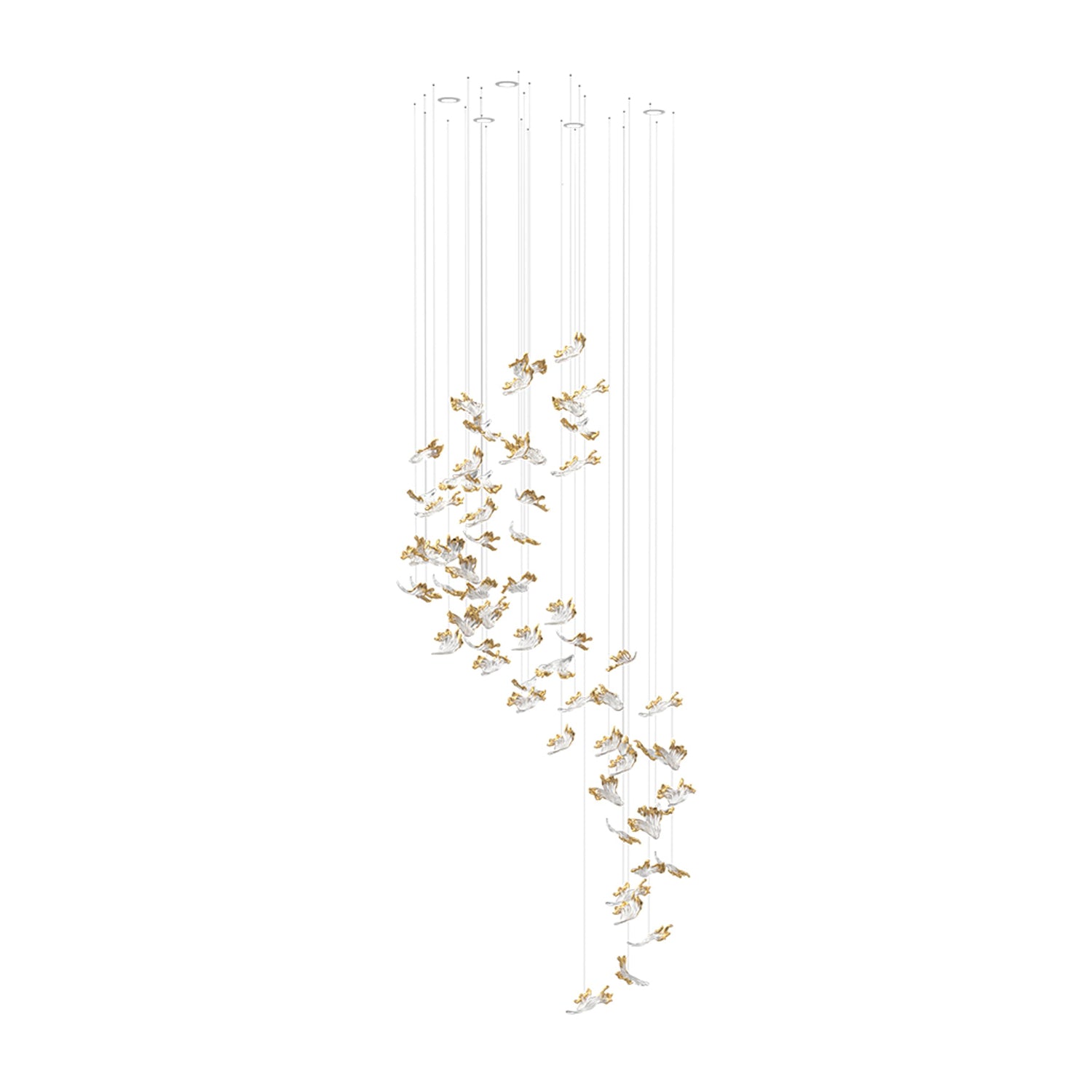 Citalora Crystal Cluster Pendant Light Chandelier - Lamp Outdoor