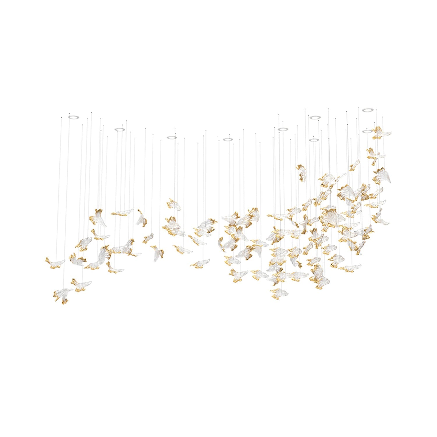 Citalora Crystal Cluster Pendant Light Chandelier - Lamp Outdoor