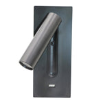 Black Bedside USB Wall Light - Lamp Outdoor