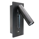 Black Bedside USB Wall Light - Lamp Outdoor