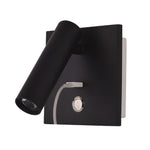 Black Bedside USB Wall Light - Lamp Outdoor