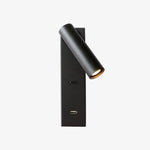 Black Bedside USB Wall Light - Lamp Outdoor