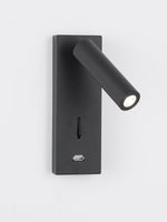 Black Bedside USB Wall Light - Lamp Outdoor