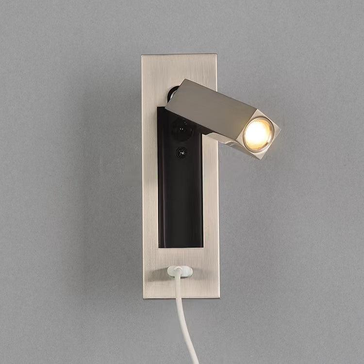 Black Bedside USB Wall Light - Lamp Outdoor