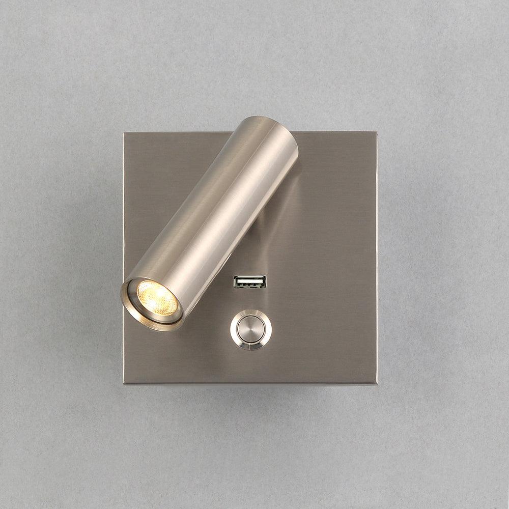 Black Bedside USB Wall Light - Lamp Outdoor