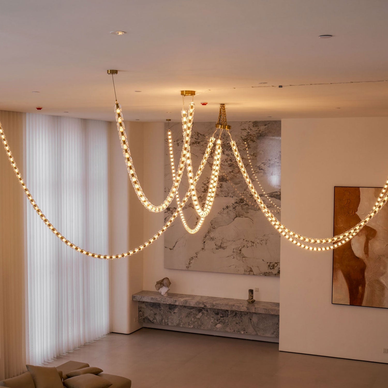 Gabriel Gold Chandelier - Lamp Outdoor