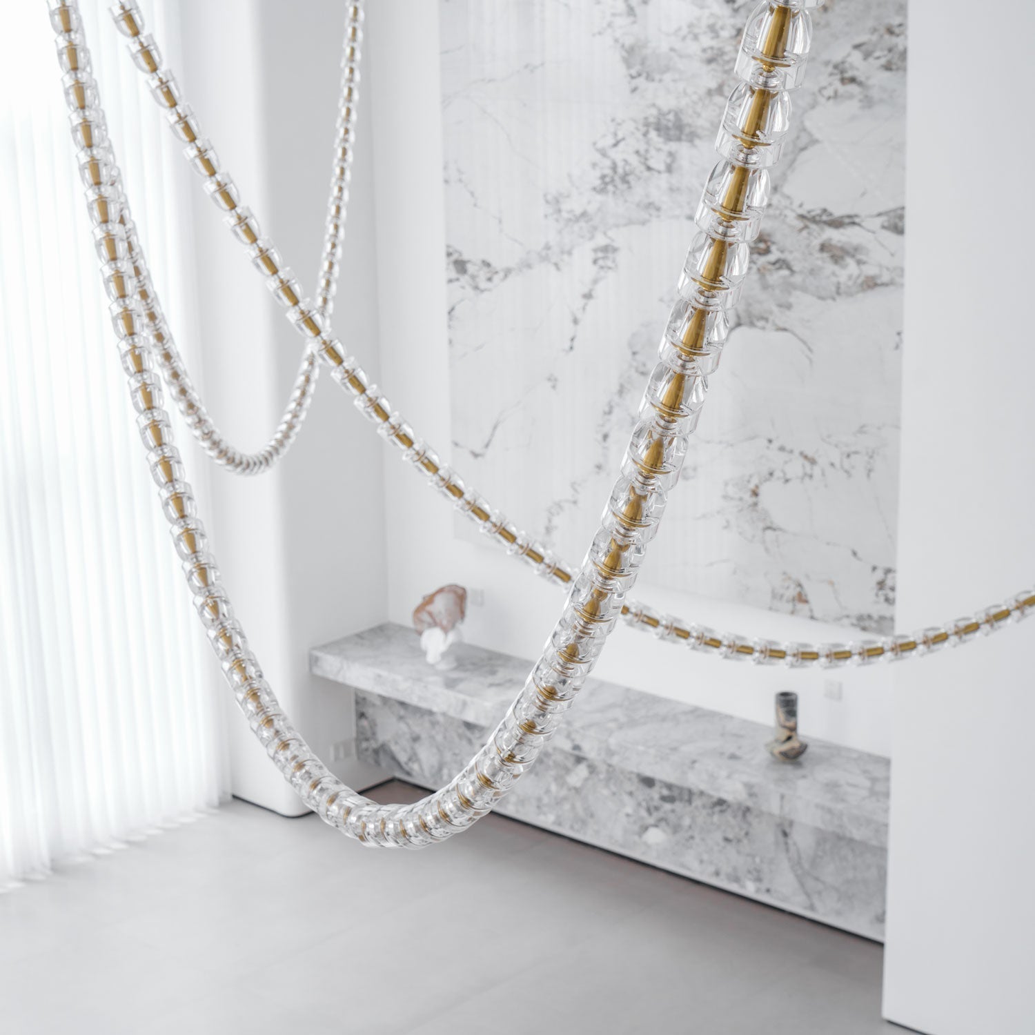 Gabriel Gold Chandelier - Lamp Outdoor