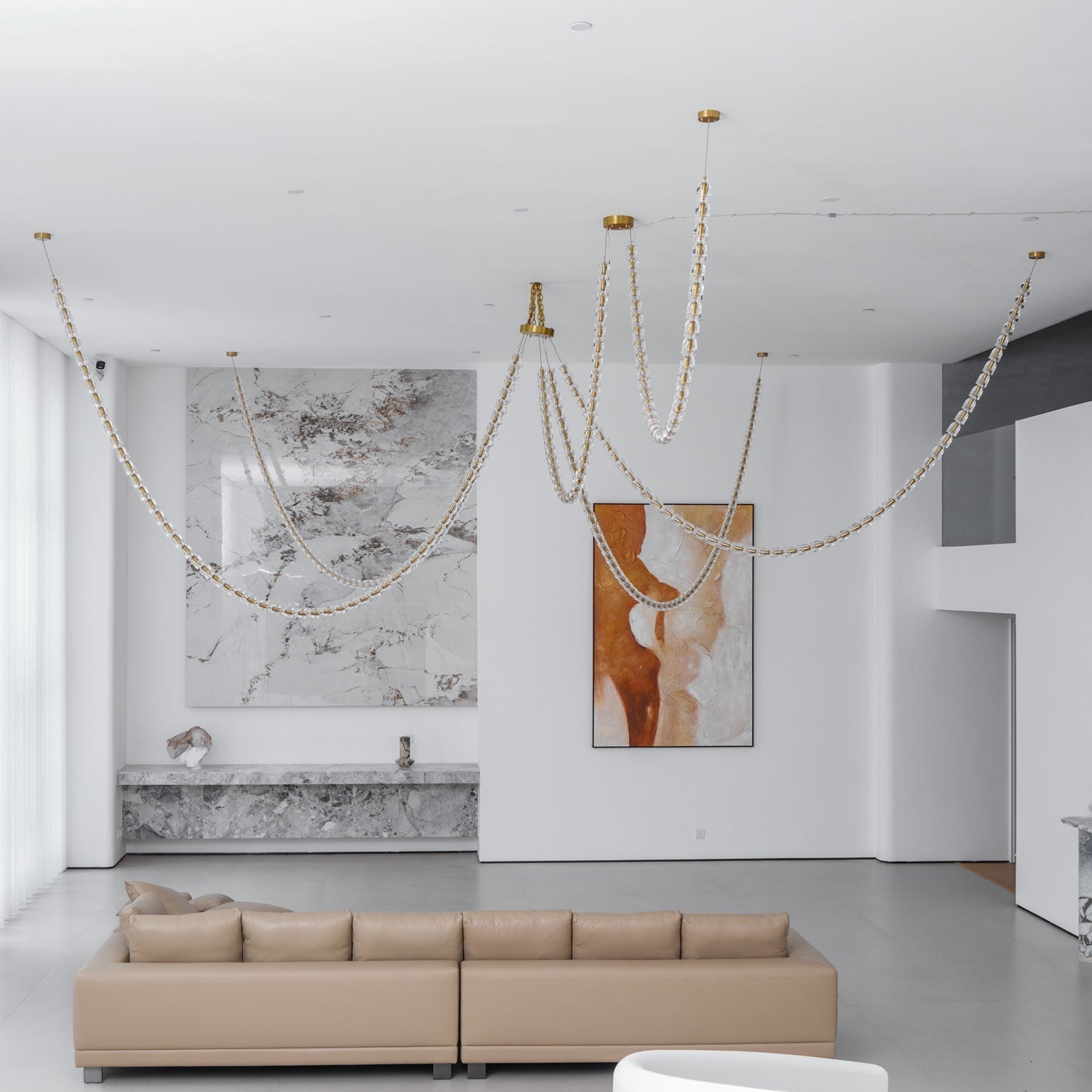 Gabriel Gold Chandelier - Lamp Outdoor