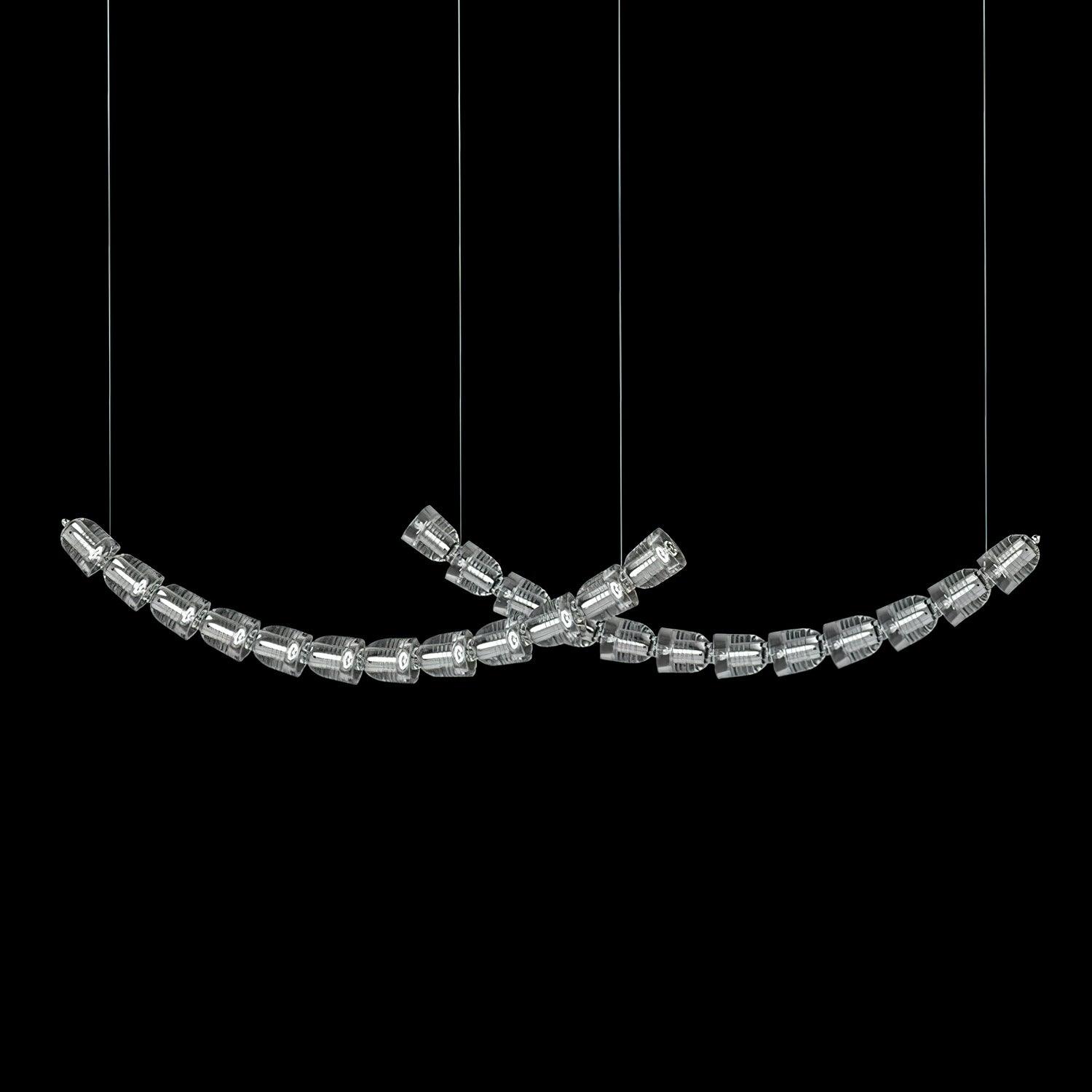 Cascade Modern Acrylic Chandelier - Lamp Outdoor