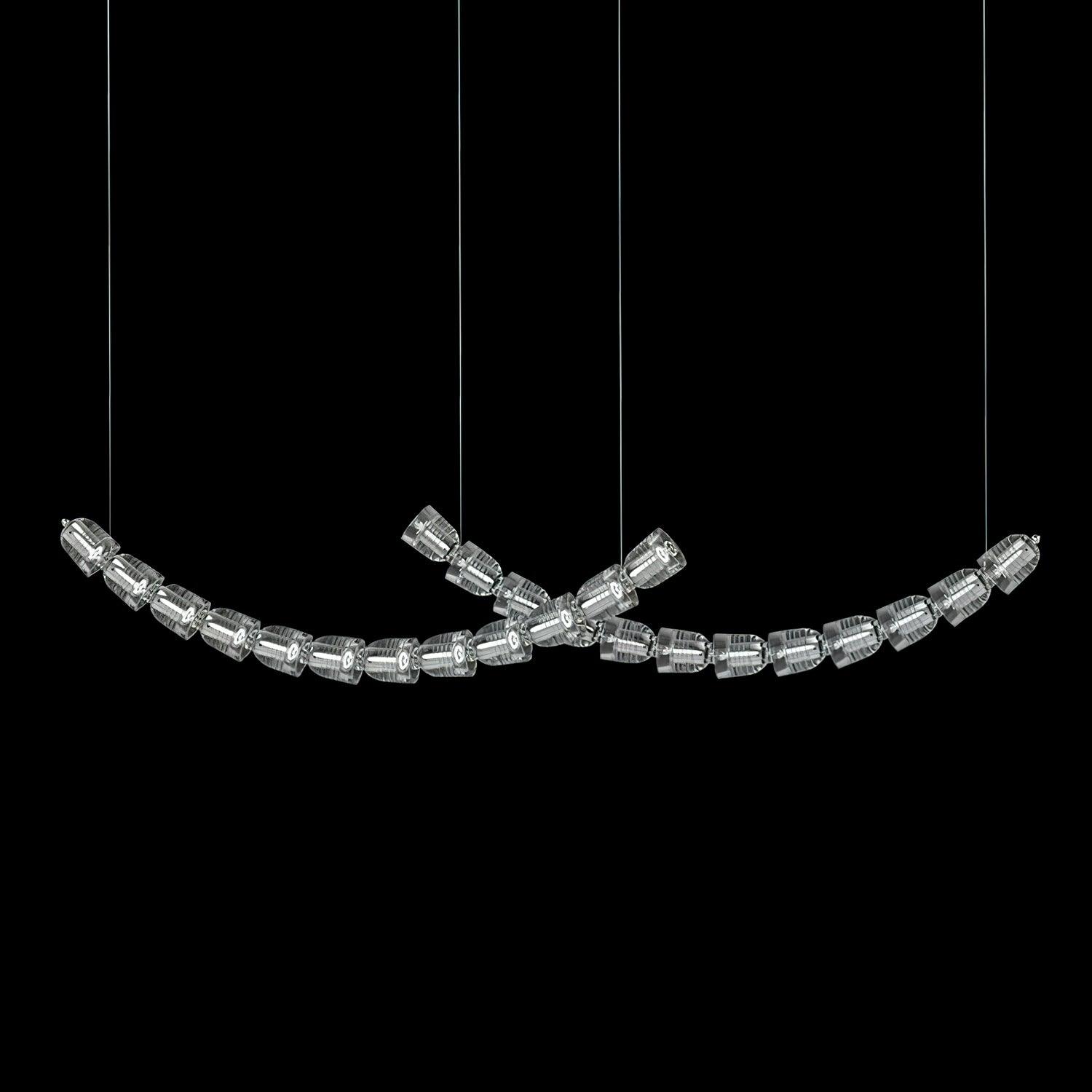 Cascade Modern Acrylic Chandelier - Lamp Outdoor