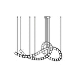 Aurvelis Modern LED Chandelier - Lamp Outdoor