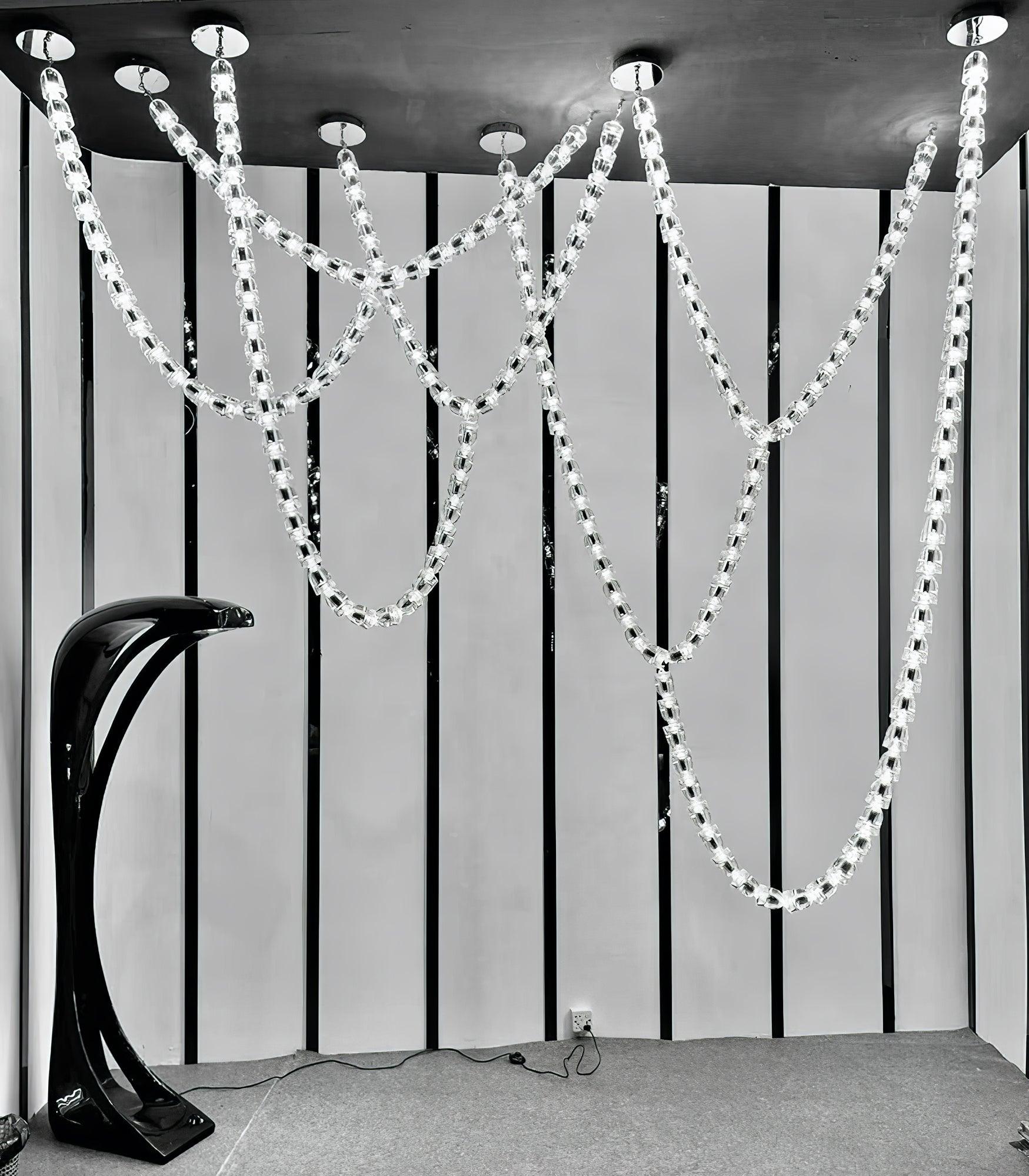 Cascade Modern Acrylic Chandelier - Lamp Outdoor