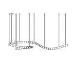 Luminara Crystal Cascade Chandelier - Lamp Outdoor