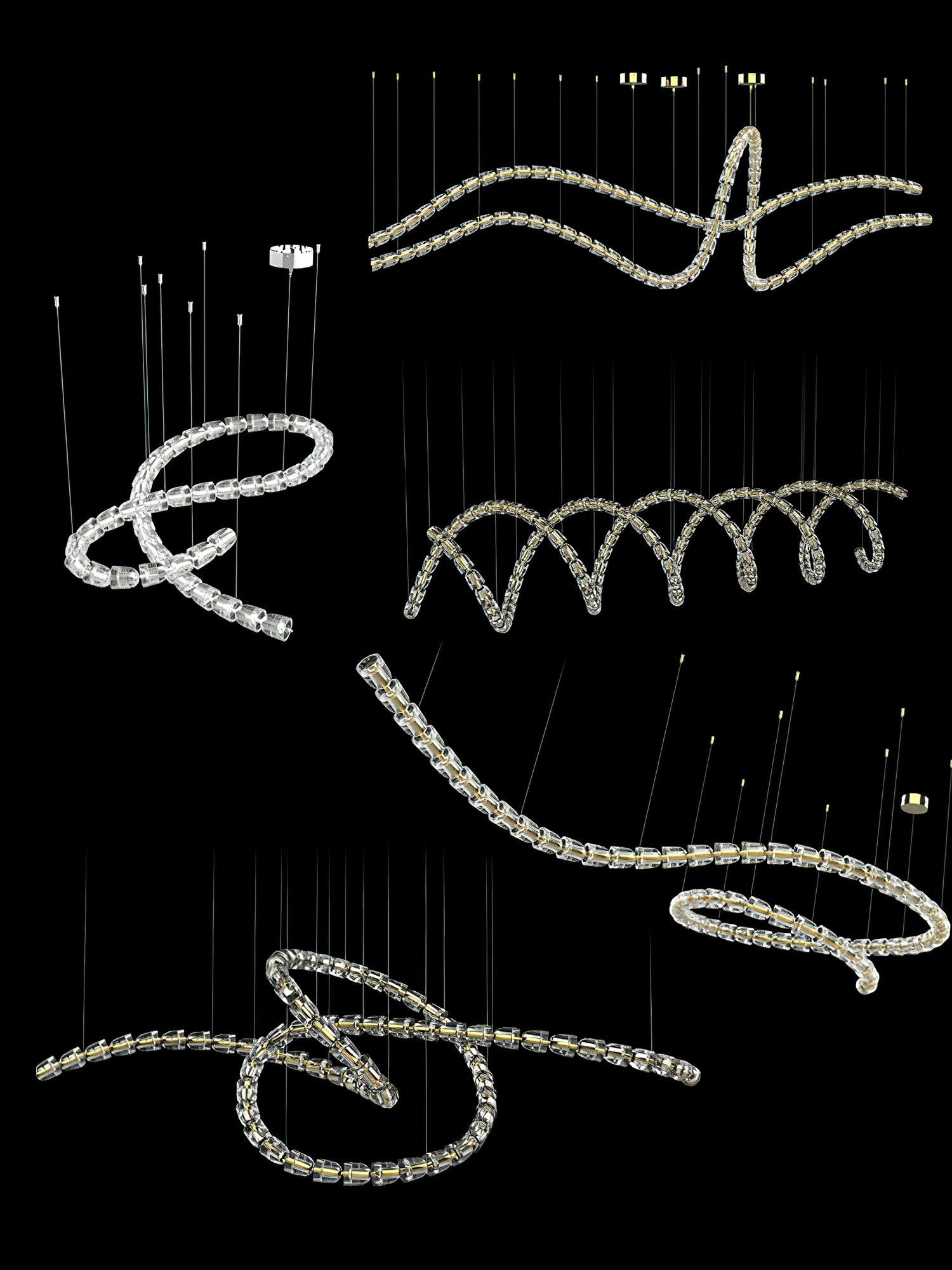 Myvenarae Modern LED Chandelier - Lamp Outdoor