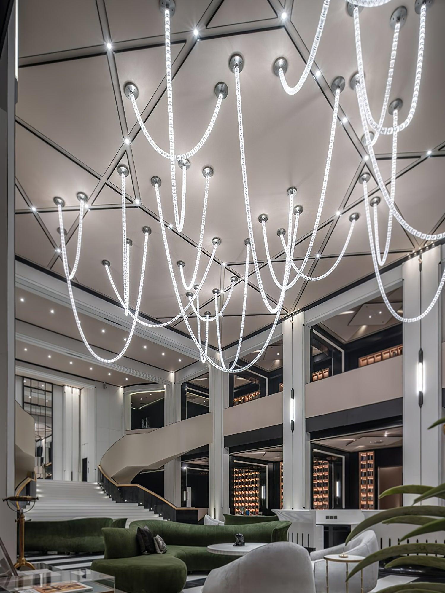 Zemirisra Modern Acrylic Chandelier - Lamp Outdoor