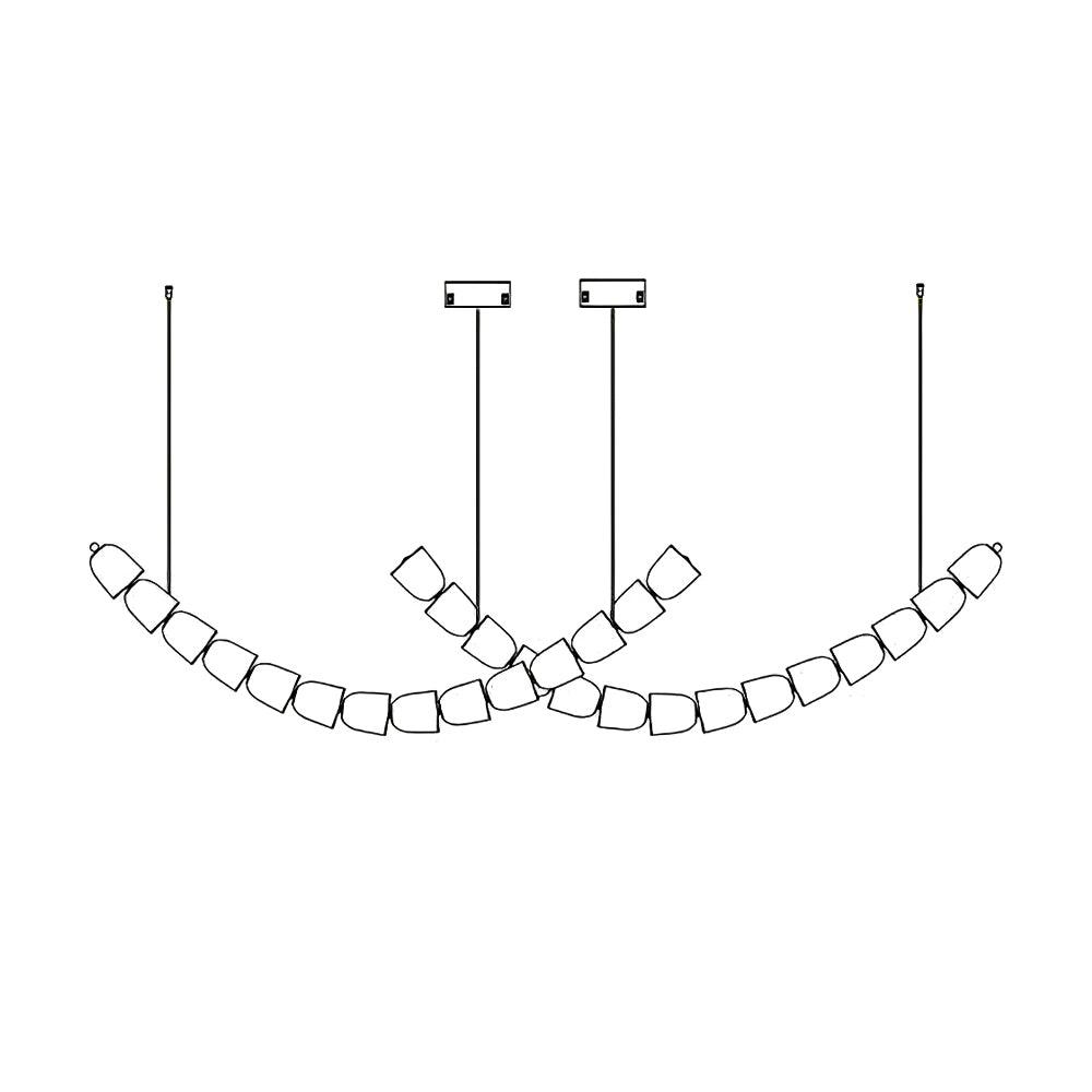 Gabriel Chrome Chandelier - Lamp Outdoor