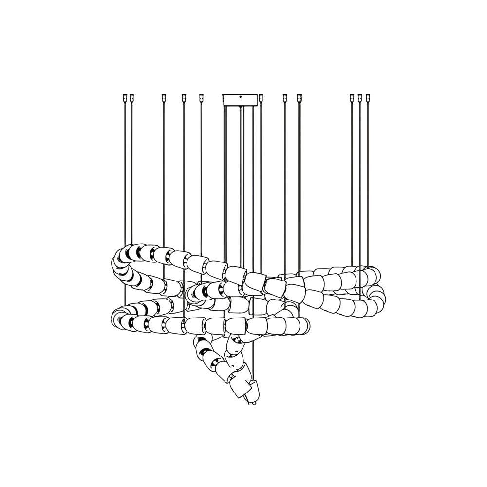 Gabriel Gold Chandelier - Lamp Outdoor