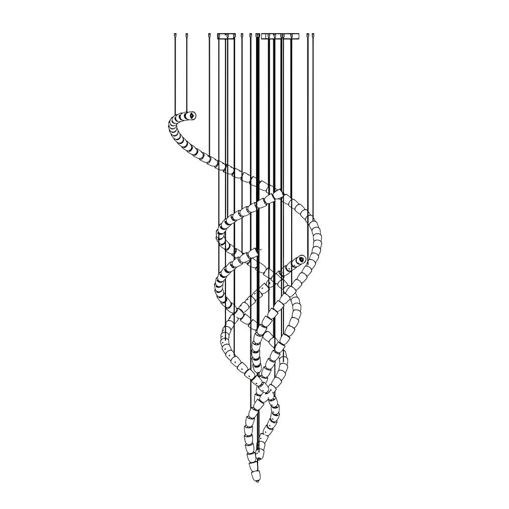 Gabriel Chrome Chandelier - Lamp Outdoor