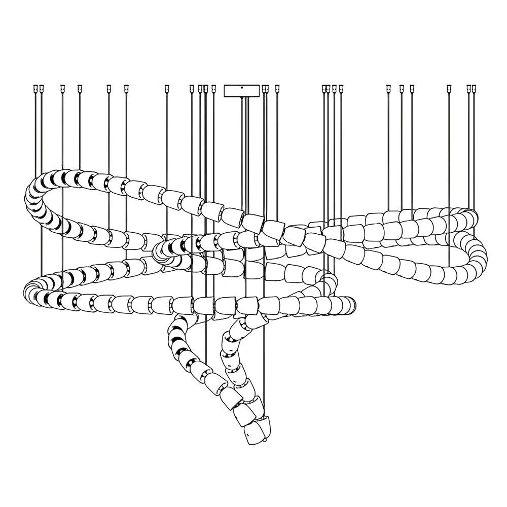 Gabriel Gold Chandelier - Lamp Outdoor